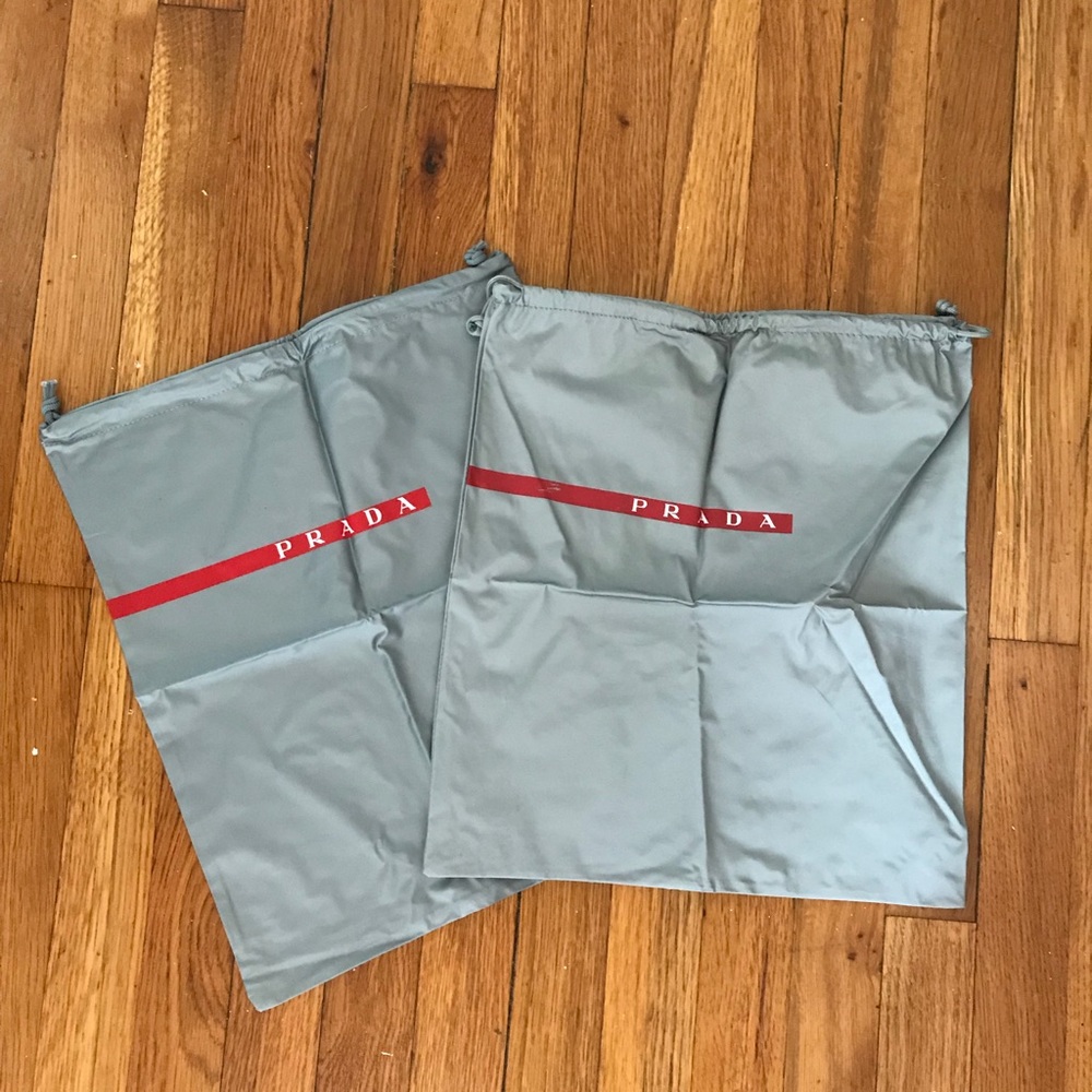Prada shoe dust bags. Bundle of 2